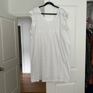 ASOS white eyelet dress